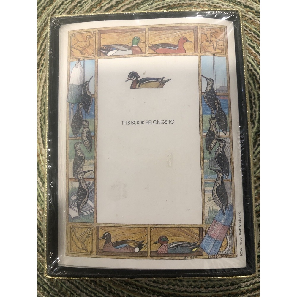 Vintage Jan Brett Ducks Bookplates Labels Antioch Publishing 30 Self-Stick NEW